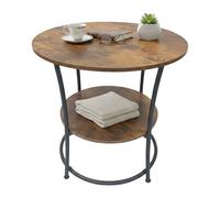 Relaxdays Table d'appoint 2 plateaux