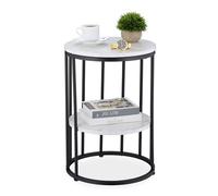 Relaxdays Superbe table d'appoint avec 2 plateaux