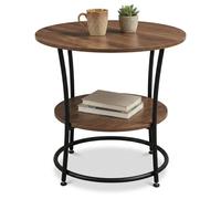 Relaxdays Table d'appoint à 2 plateaux