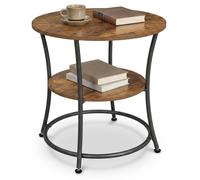Relaxdays Table d'appoint à 2 plateaux