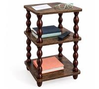 Relaxdays Table d'appoint avec 3 plateaux
