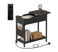 Relaxdays Table d'appoint avec prise