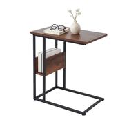 Relaxdays Table d'appoint avec rangement et niche