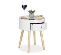 Relaxdays Table d'appoint avec tiroir