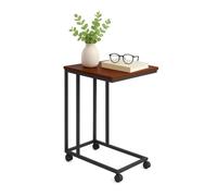 Relaxdays Table d'appoint C avec roulettes