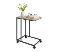 Relaxdays Table d'appoint C avec roulettes