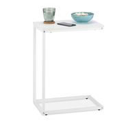 Relaxdays Table d'appoint en forme de C