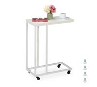 Relaxdays Table d'appoint en forme de C