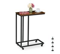 Relaxdays Table d'appoint en forme de C