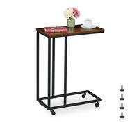 Relaxdays Table d'appoint en forme de C