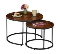 Relaxdays Table d'appoint en lot de 2