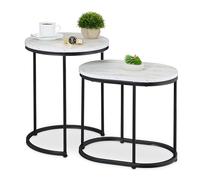 Relaxdays Table d'appoint en lot de 2