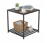 Relaxdays Table d'appoint industriel avec étagère