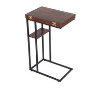 Relaxdays Table d'appoint pliant en C