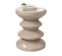 Relaxdays Table d'appoint & tabouret design zigzag