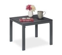 Relaxdays Table de balcon aspect bois