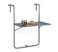 Relaxdays Table de balcon rabattable suspendue