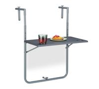 Relaxdays Table de balcon rabattable suspendue