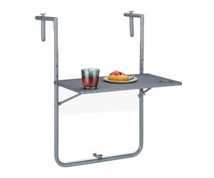 Relaxdays Table de balcon rabattable suspendue