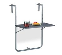 Relaxdays Table de balcon rabattable suspendue