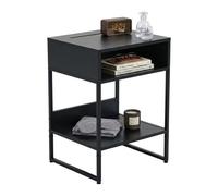 Relaxdays Table de chevet 2 niches