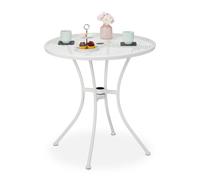 Relaxdays Table de jardin avec trou pour parasol