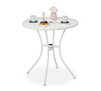 Relaxdays Table de jardin avec trou pour parasol
