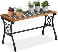 Relaxdays Table de jardin rectangulaire