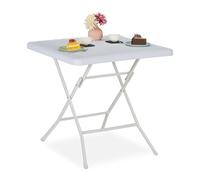 Relaxdays Table de jardin pliante effet bois