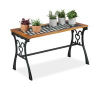 Relaxdays Table de jardin rectangulaire