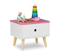 Relaxdays Table de nuit pour enfants