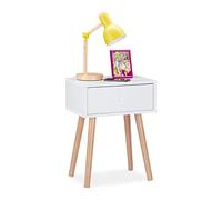 Relaxdays Table de nuit scandinave