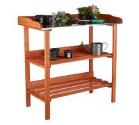 Relaxdays Table de préparation semis en bois