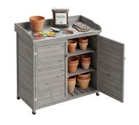 Relaxdays Table de rempotage avec rangement