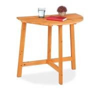 Relaxdays Table pliante demi-lune en bois