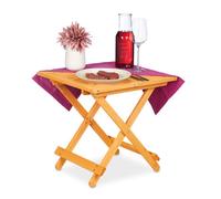 Relaxdays Table pliante en bois