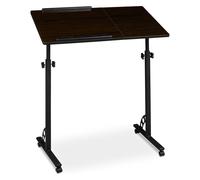 Relaxdays Table pour ordinateur portable, Support pour notebook, Noir