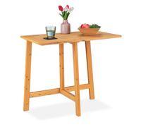 Relaxdays Table rectangulaire pliante en bois