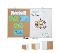 Relaxdays Tableau blanc combiné 2 en 1