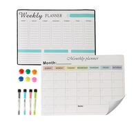 Relaxdays Tableau blanc pour frigo, 2 pièces