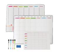 Relaxdays Tableau blanc pour réfrigérateur, 3 pcs