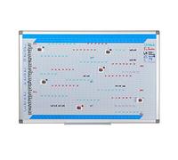 Relaxdays Tableau, organiseur annuel, effaçable, magnétique, panneau d’organisation, plaque aimanté, 60 x 90 cm, blanc