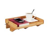 Relaxdays Tablette de lit en bambou