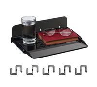 Relaxdays Tablette de lit extensible