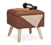 Relaxdays Tabouret avec espace de rangement