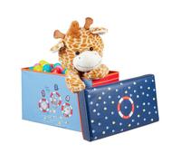 Relaxdays Tabouret coffre jouet pouf enfant