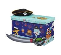 Relaxdays Tabouret coffre jouet pouf enfant