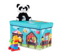 Relaxdays Tabouret coffre jouet pouf enfant