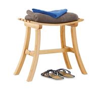 Relaxdays Tabouret en bambou