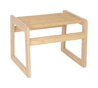 Relaxdays Tabouret de bain en bambou